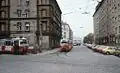 Ausfahrt Seite Vorgartenstraße, Blick in die Walcherstraße (1979)