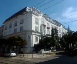 Nr. 105, Eckhaus Messerschmidtgasse; Architekt Ernst Epstein