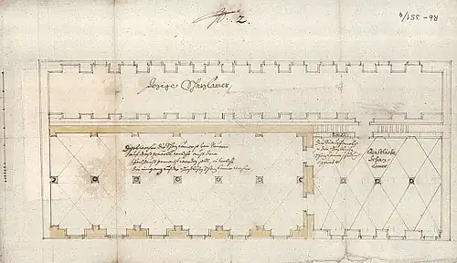 Wiener Schatzkammer-Plan von Pietro Spazio 1640