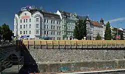 Gruppe von Miethäusern