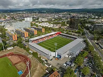 Blick auf die Brita-Arena (Juli 2023)