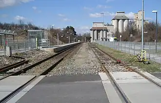 Haltestelle Wiesen-Sigleß der Mattersburger Bahn