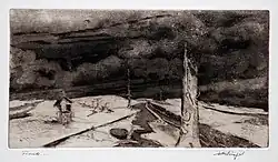 Finale…, Aquatinta-Zinkradierung, 2. Hälfte 1980er Jahre