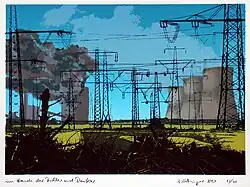 im Lande der Dichter und Denker, Siebdruck, 1980