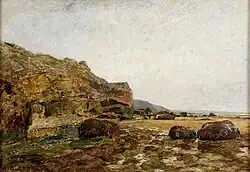 Muschelsammler in Villerville