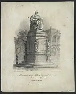 Monument des Königs Friedrich August des Gerechten, 1843.