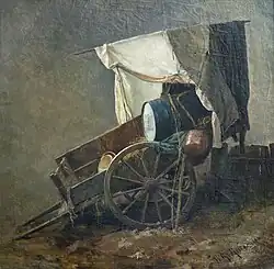 Karren mit Fass (1886)