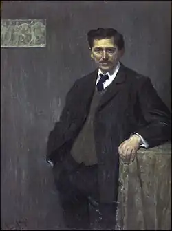 Porträt des Bildhauers Wilhelm Wandschneider, 1909