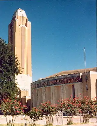 Pioneer Tower und Will Rogers Auditorium 1993