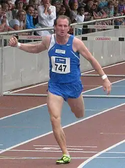 Willi Mathiszik – ausgeschieden als Achter in 13,81&nbsp;s