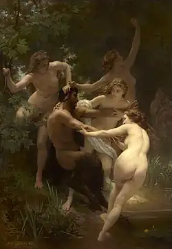 Nymphen und Satyr, William Adolphe Bouguereau, 1873
