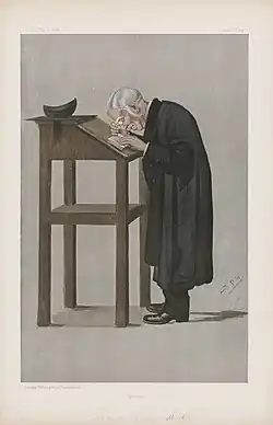 William Spooner (Namens­geber des Spoonerismus) von Leslie Ward, Ausgabe vom 4.&nbsp;April 1898