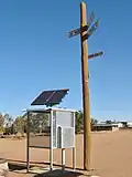 Das erste solarbetriebene öffentliche Telefon in Australien