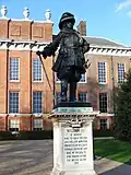 Wilhelm III. vor dem Kensington-Palast in London