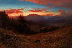 Sunset on Mount Diablo, 1877