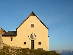 Nordwestansicht der Kapelle (vor der Restaurierung, 2011)