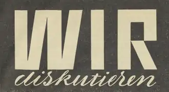 Wir diskutieren Logo