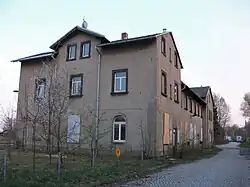 Wittgensdorf ob Bf, Ehemaliges Empfangsgebäude am alten Standort (2019)