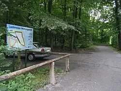Laufstrecke im Wohnungswald