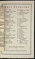 Ausstellung mit Paul Klee in Galerie Gurlitt (Berlin 1920), Werksverzeichnis