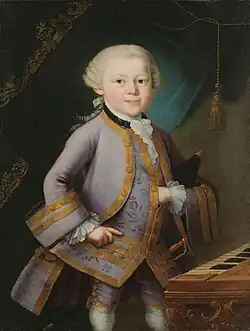 Mozart als Sechsjähriger