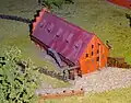 Miniaturmodell der noch intakten Wollscheune im Stadt- und Bädermuseum Bad Doberan, Möckelhaus