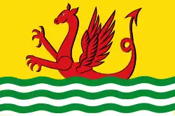 Flagge des Ortes Wolphaartsdijk