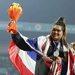 Subenrat Insaeng Rang dreizehn mit 55,16&nbsp;m