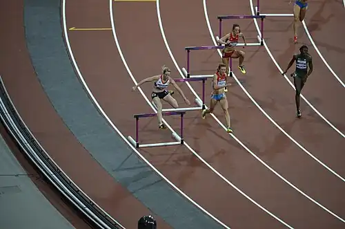 Die achtplatzierte Jelena Tschurakowa – hier bei den Olympischen Spielen 2012 im Halbfinale als Zweite von&nbsp;links