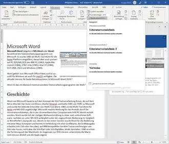 Word 1906 unter Windows (Juni 2019)