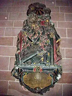 Barockepitaph der Anna Gertrud Litzler († 1740), heute im Dom