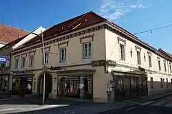 Eckhaus Nummer&nbsp;21/Burggasse&nbsp;1