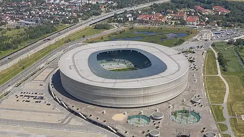 Das Städtische Stadion in Breslau (2019)