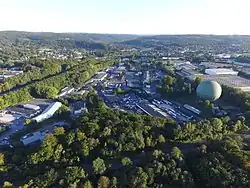 Wuppertaler Quartier Industriestraße mit dem Gasbehälter Möbeck