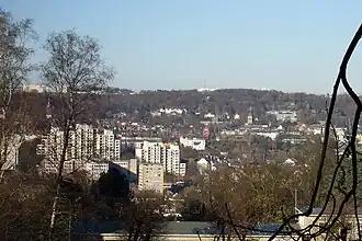 Der Wollspinnersberg von den Barmer Anlagen aus gesehen