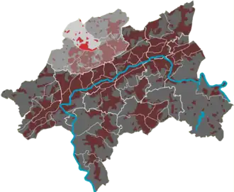 Lage Siebeneick in Wuppertal