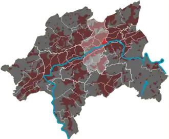 Lage von Barmen-Mitte in Wuppertal