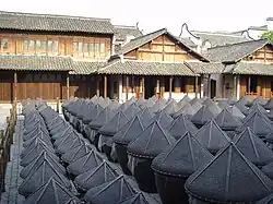 Traditionelle Produktion von Sojasauce