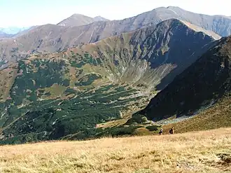 Gipfel mit der Łopata im Hintergrund