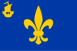 Flagge des Ortes Wymbritseradiel