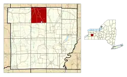 Lage von Attica im Wyoming County