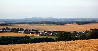 Blick von Weißig zur Hohen Dubrau