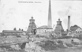 Schacht Lucy im frühen 20. Jahrhundert