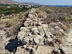 Westliche Reste der Umfassungsmauer