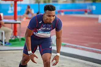 Yann Randrianasolo schaffte mit 7,33&nbsp;m nicht die&nbsp;Finalqualifikation