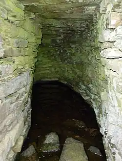 Souterrain im Broch of Yarrows