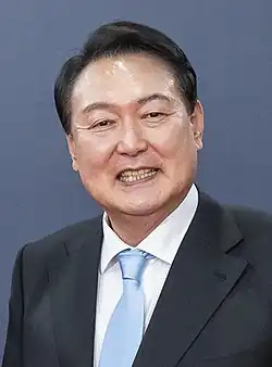 Offizielles Foto von Präsident Yoon Suk-yeol 2022