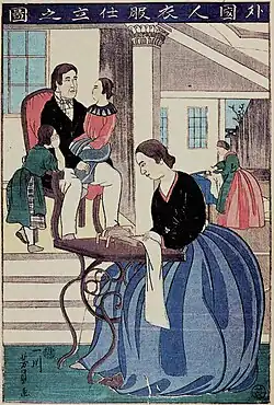 Yoshikazu: Nähen, 1864