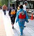 Frauen-Yukata von Hinten – Tokio
