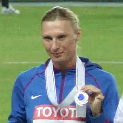 Julija Petschonkina, 2001 Vizeweltmeisterin und seit knapp drei Wochen Weltrekordinhaberin, gewann&nbsp;Bronze